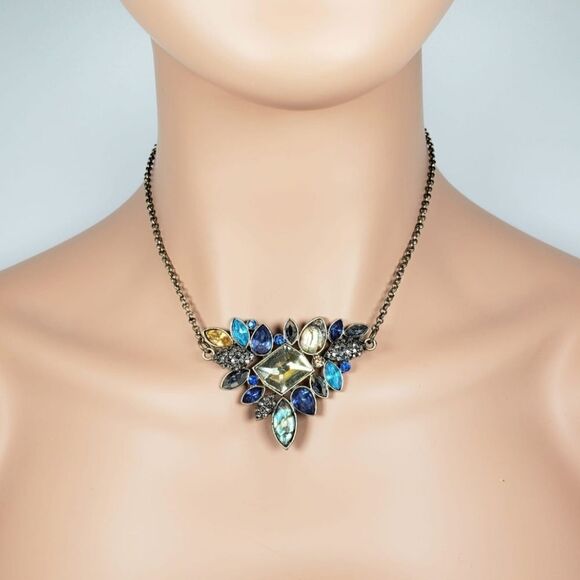 Brand New Top Fashion Blue Stone Necklace - Picture 1 of 5